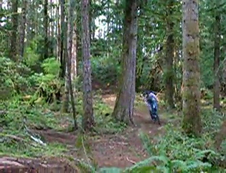 down hill