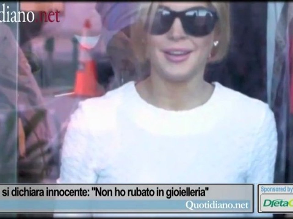 La Lohan si dichiara innocente: ''Non ho rubato in gioielleria''