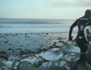 brrrrrr. surfing in the arctic circle