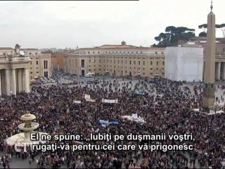 Papa: Desăvârşirea? Să trăim ca fii ai lui Dumnezeu...