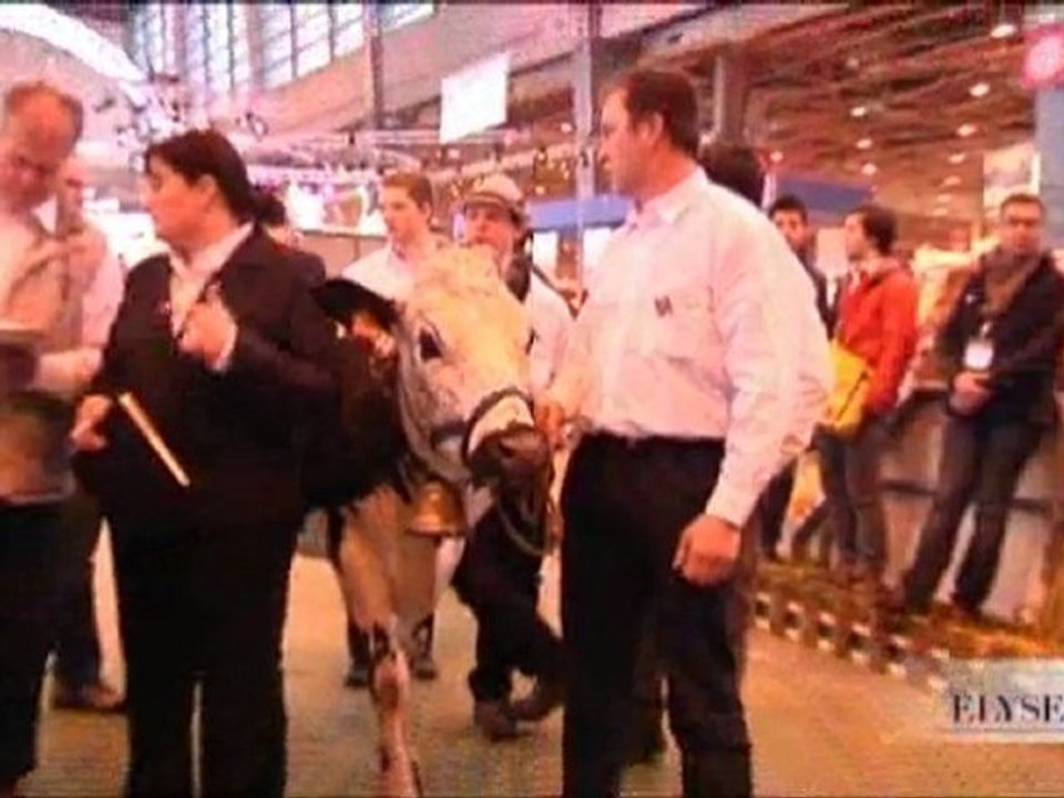 Nicolas Sarkozy visite le salon de l'agriculture 2011