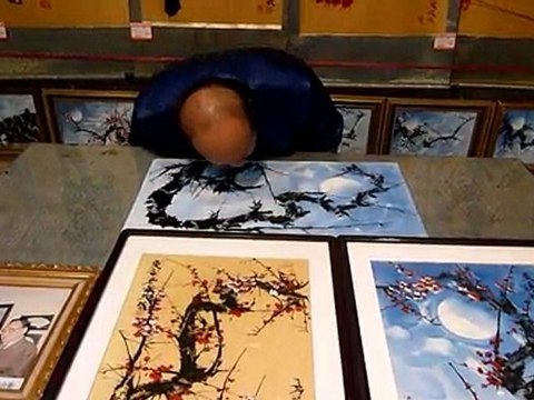 00043 Peintre souffleur Chine