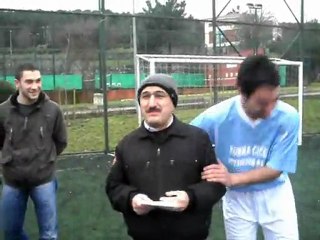 Ağılkaya köyü futbol takımı idman maçı öncesi tanışma