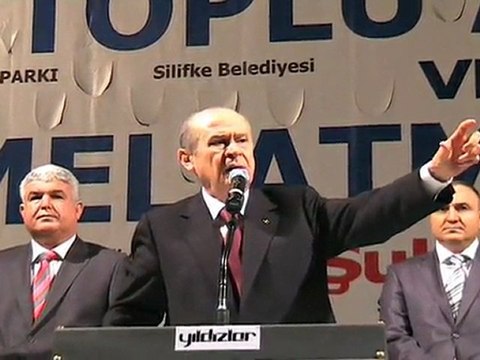 MHP Lideri Bahçeli, Silifke'den halka seslendi.