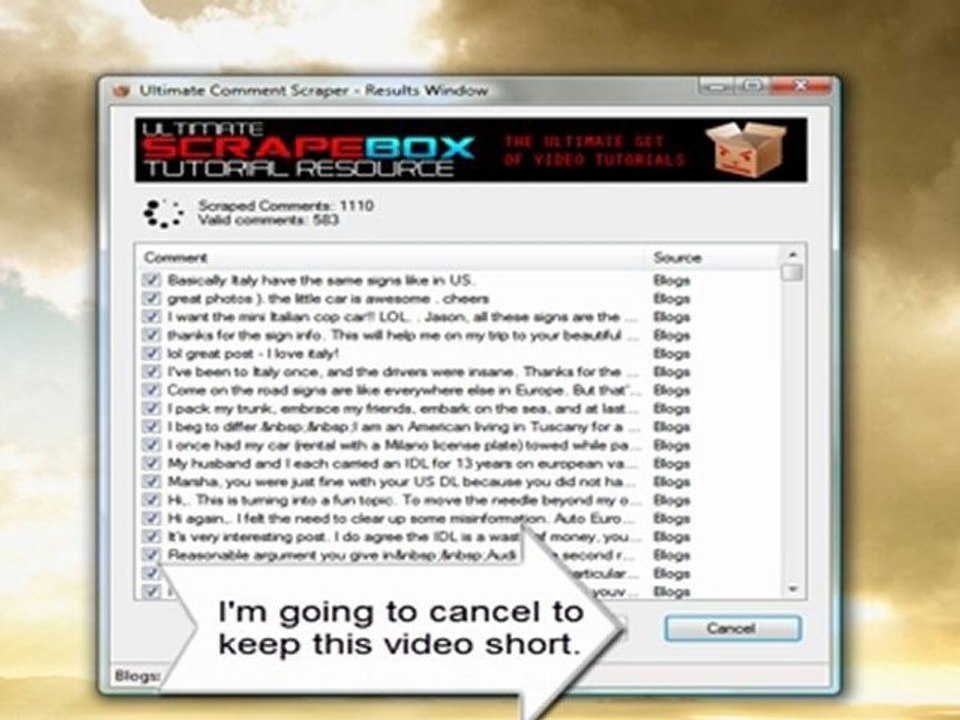 Scrapebox - Ultimate Comment Scraper Software