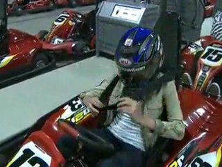 Amanda on site - Vegas Mini Moto Supercross - Karting pre party!