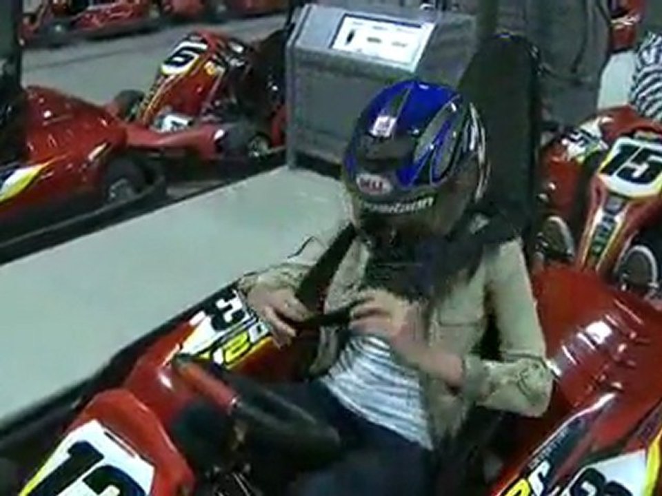 Amanda on site - Vegas Mini Moto Supercross - Karting pre party!