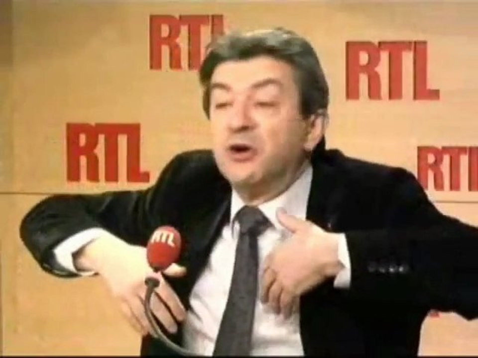 Jean-Luc Mélenchon, candidat du Parti de Gauche à l'invest