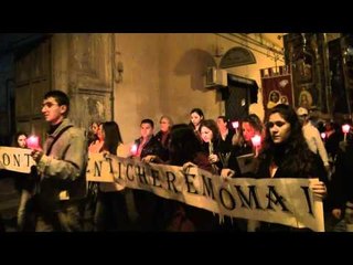 Aversa - Fiaccolata per Pietro Capone