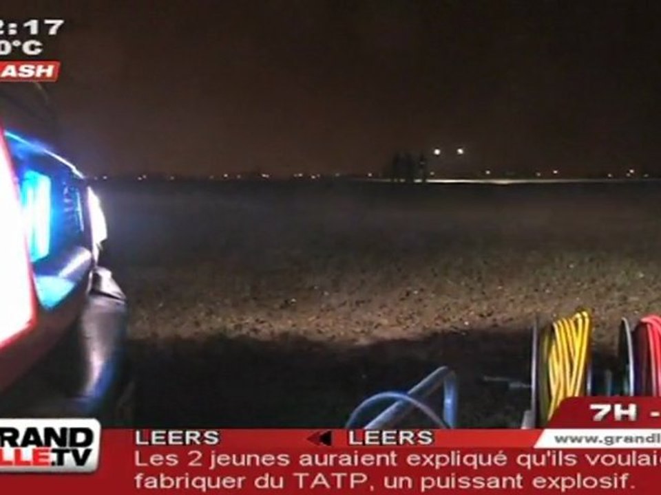 2 jeunes grièvement blessés par une bombe artisanale (Leers)