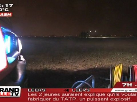 2 jeunes grièvement blessés par une bombe artisanale (Leers)