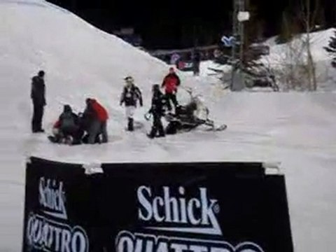 Snowmobile backflip crash 2008 winter x games
