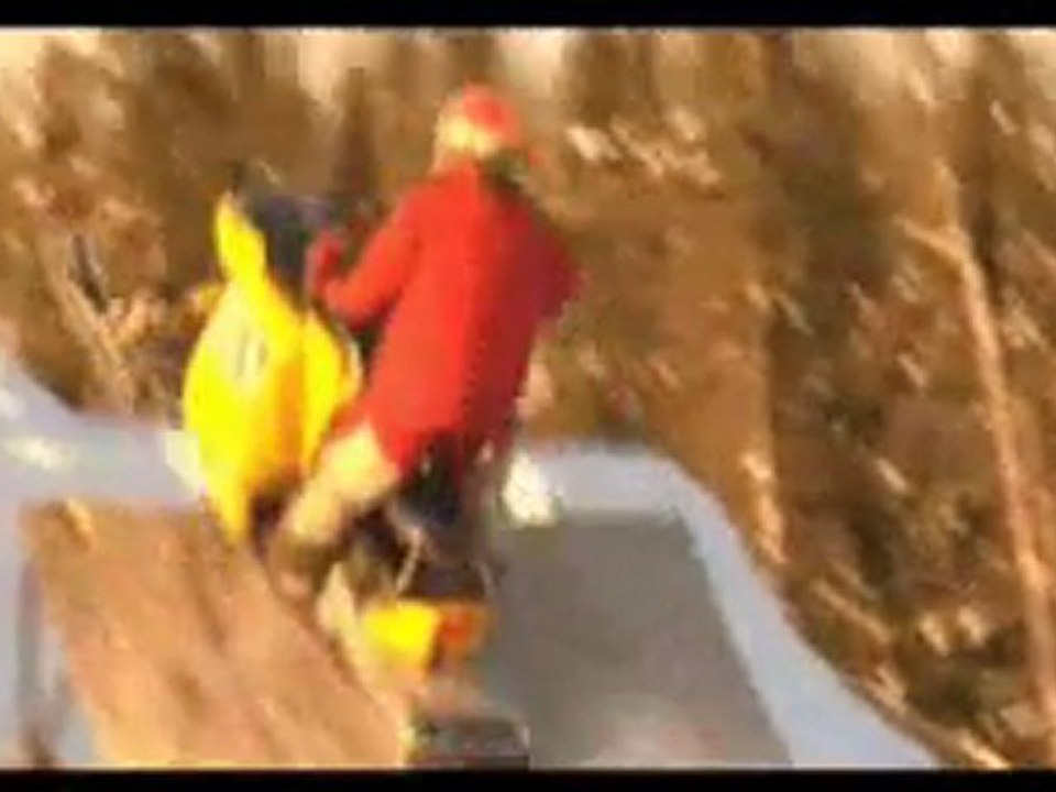 Snowmobile superman