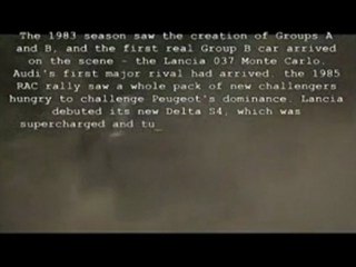 Rally Group B History clip