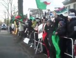 تظاهرة أمام سفارة ليبيا في برلين