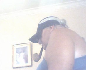 Smoking, Big White Meerschaum, Pipe; with music of rock.