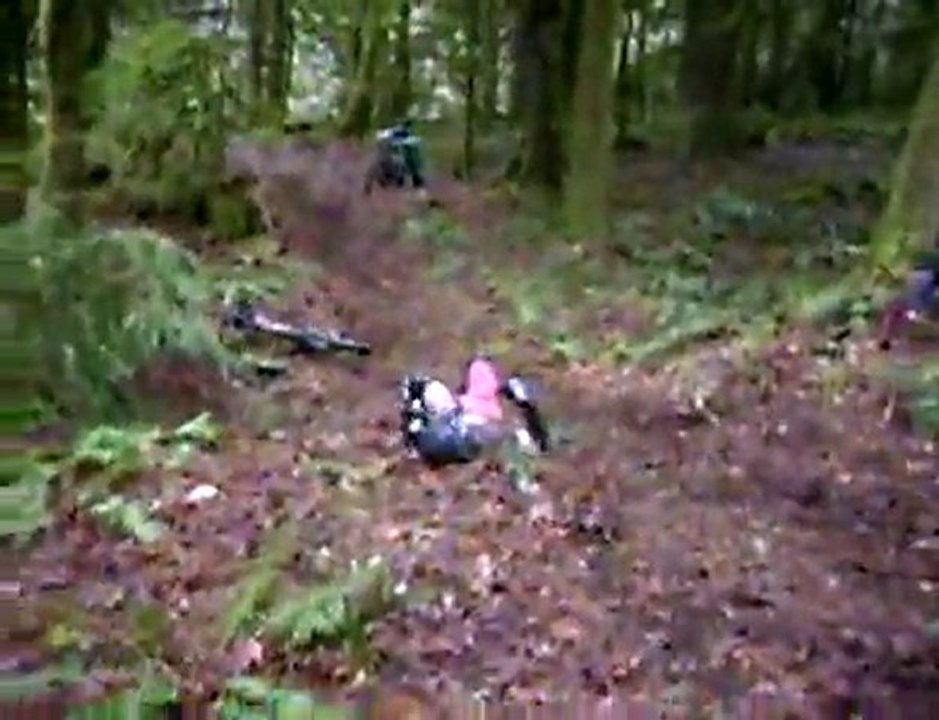 John falling...