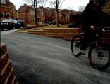 BIKE: footjam to fakie to half-cab