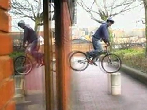 Dan Jones riding a Triton trials bike street and natural