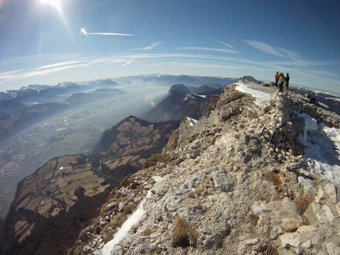 La Dent de Crolles par la face Nord, Parapente 6 fév 2011