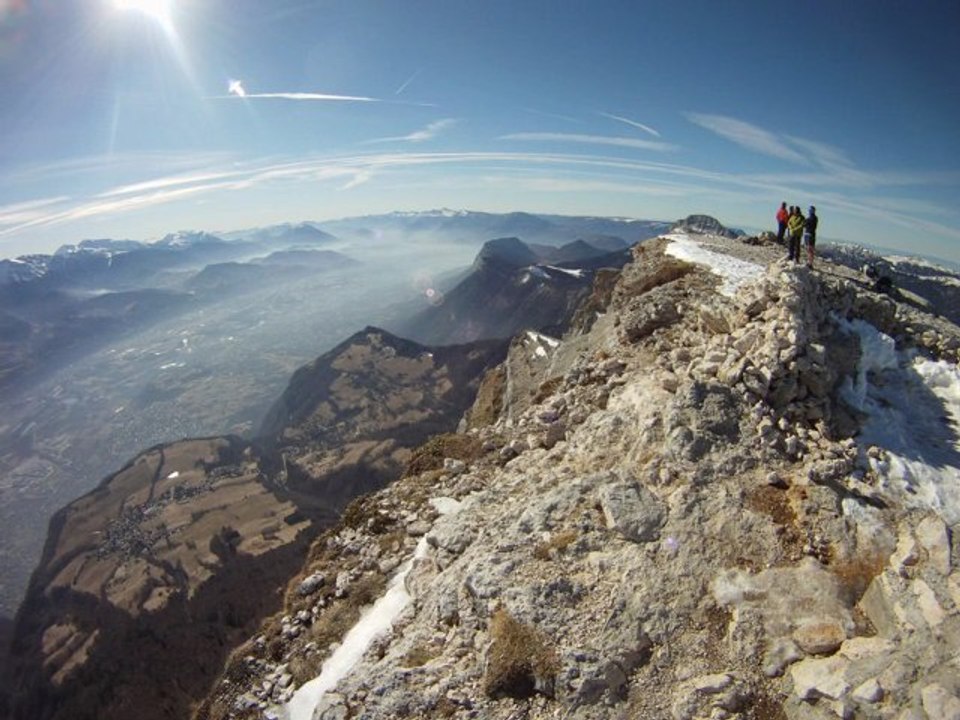La Dent de Crolles par la face Nord, Parapente 6 fév 2011