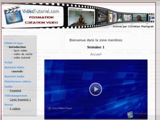 Présentation de la formation création vidéo