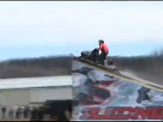 snowmobile jump  for the world record