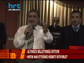 altınözü millet vekili istiyor