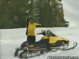 Sweet a$$ snowmobile back flip