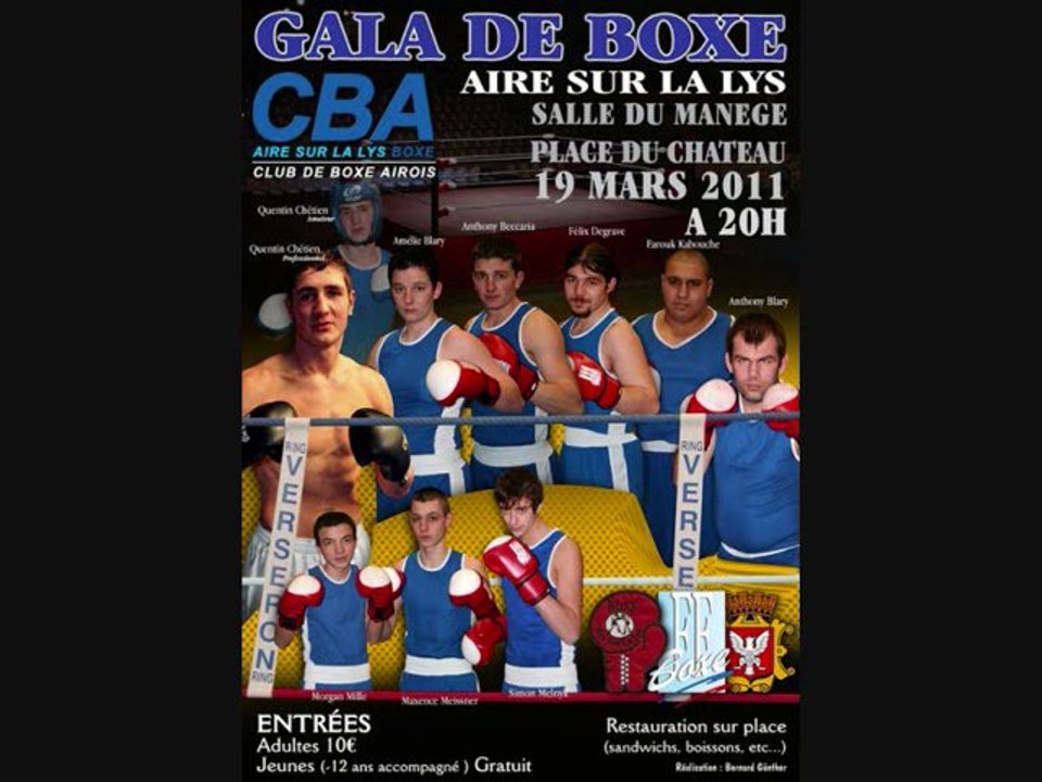 gala de  boxe     du  club  airois