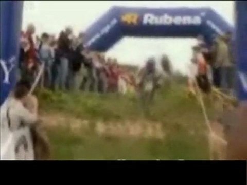 Mtn Bike Crash at theFinish Line