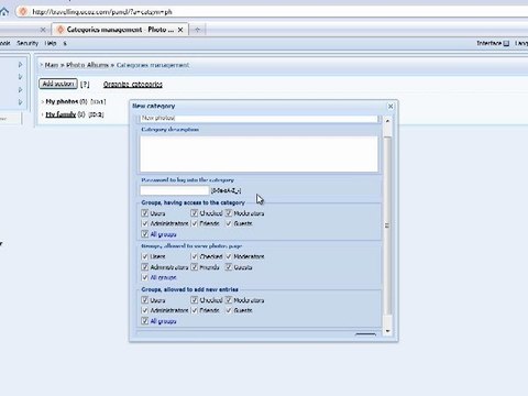 adding photo album categories