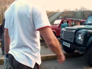 England's rugby stars test their driving skills