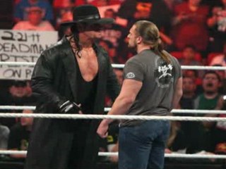 Undertaker Triple H wwe RAW returns 2/21/11 segment