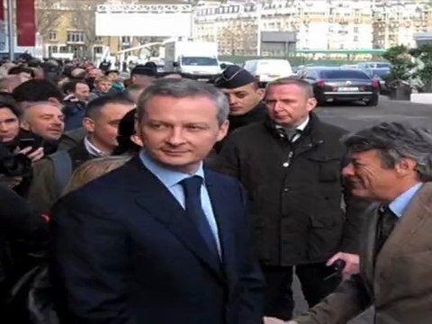 Le Maire et Borloo attendent Chirac - Salon de l'agriculture