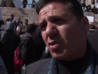 Palestinians protest US veto on settler constrution