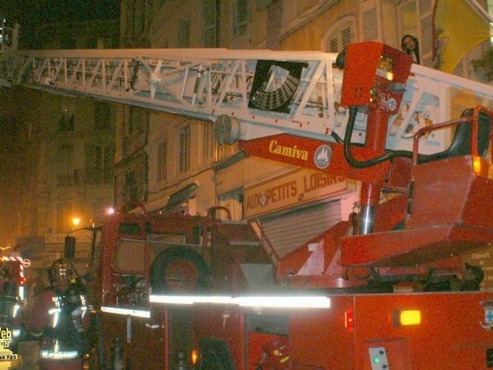 Incendie dans la rue d'aubagne