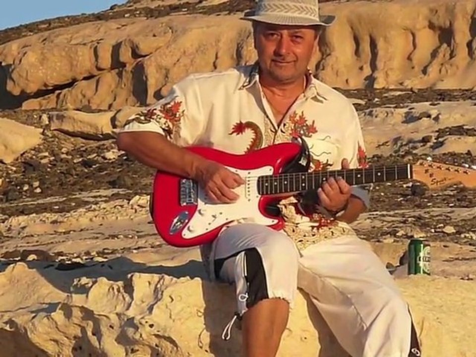 Costa calma fuerteventura la pared gitarrenmusik, urlaub auf der insel