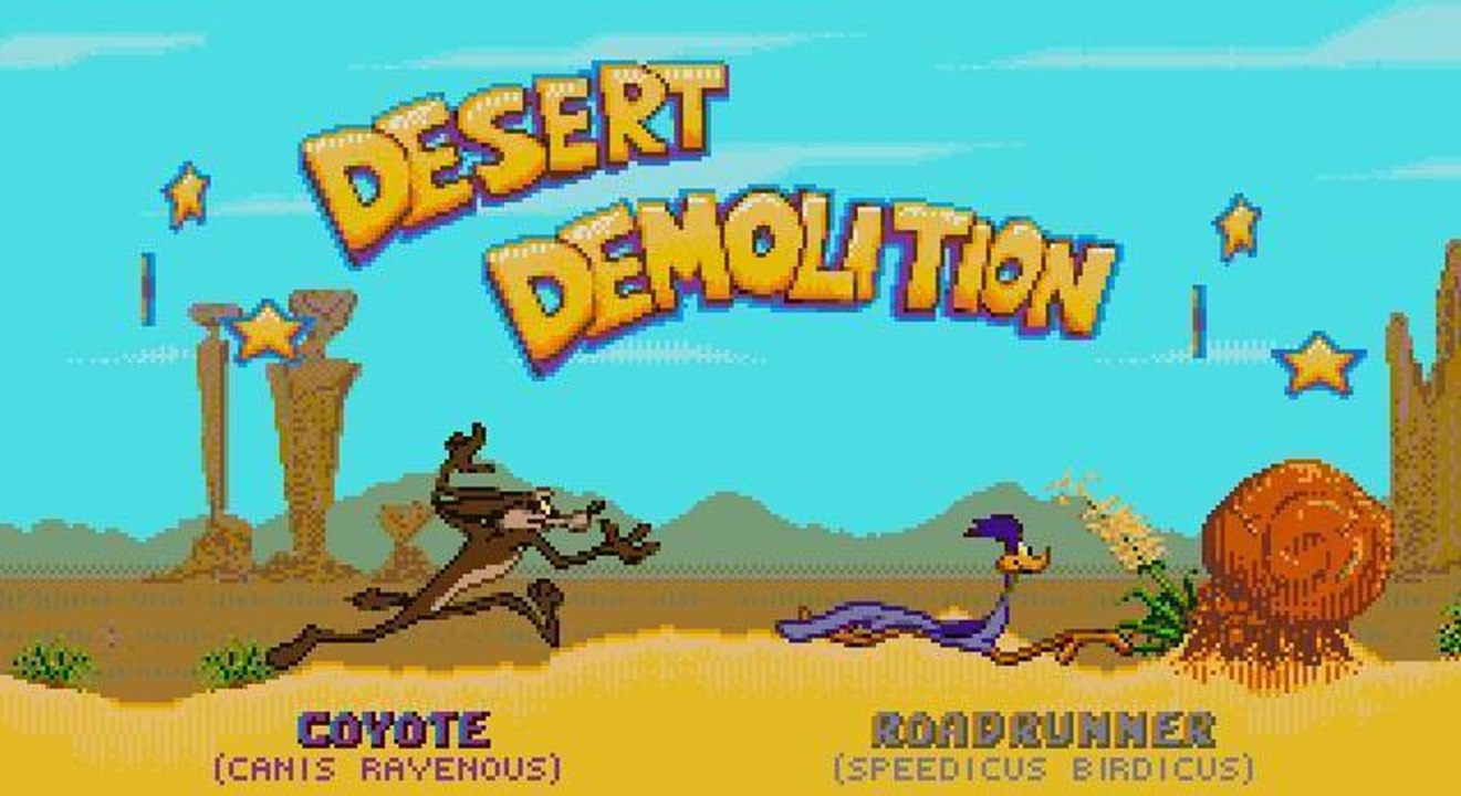 Test de Desert Demolition (Megadrive)
