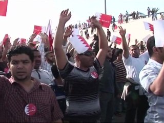 Protesters stage mass rally against Bahrain ruler