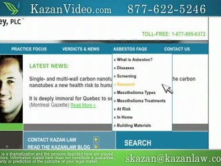 Legal Abdominal Mesothelioma Counsel in California - Video