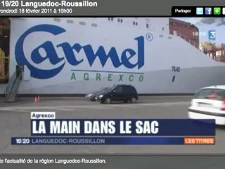 AGREXCO la main dans le sac !! (JT FR3-18/02/2011