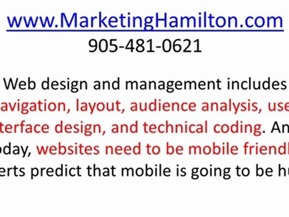 Hamilton Marketing - Hamilton Web Design