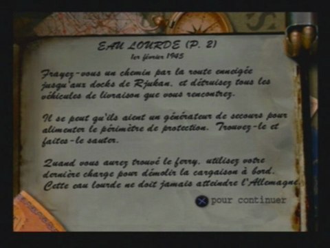 Medal of honor [PS1] - 7 ) Croix de guerre norvégienne