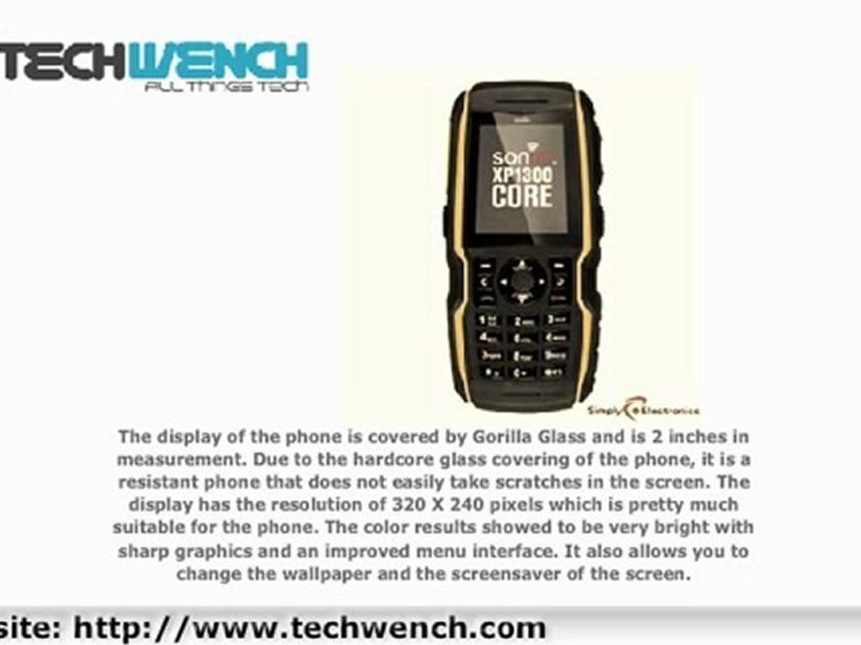 Sonim XP1300 Core black/yellow (Unlocked)