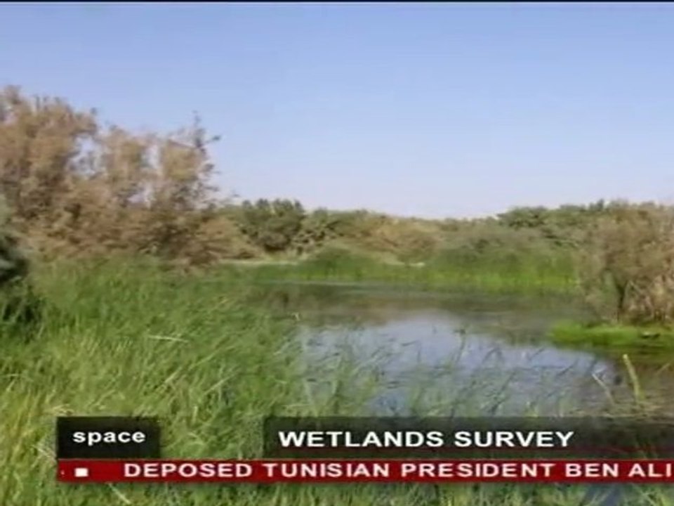 Satellite et  zones humides-Emission Space-Euronews