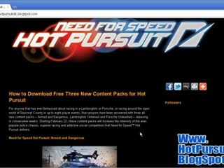Need for Speed Hot Pursuit Armed and Dangerous DLC Pack Free