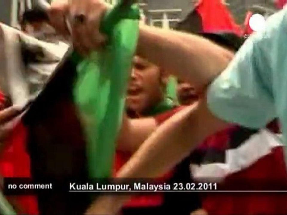 Manifestation anti-Kaddafi en Malaisie - no comment