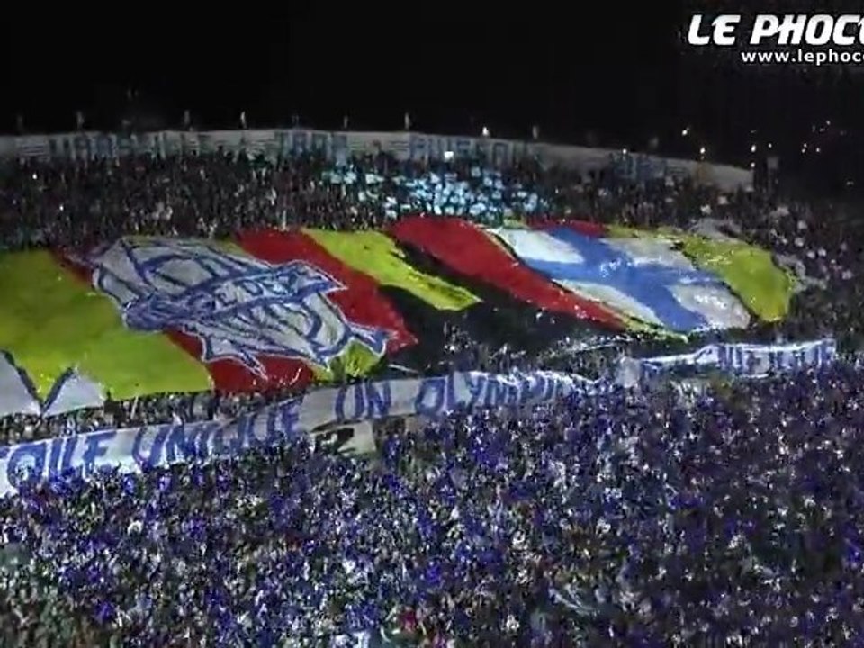 OM-Manchester : les tifos du Vélodrome