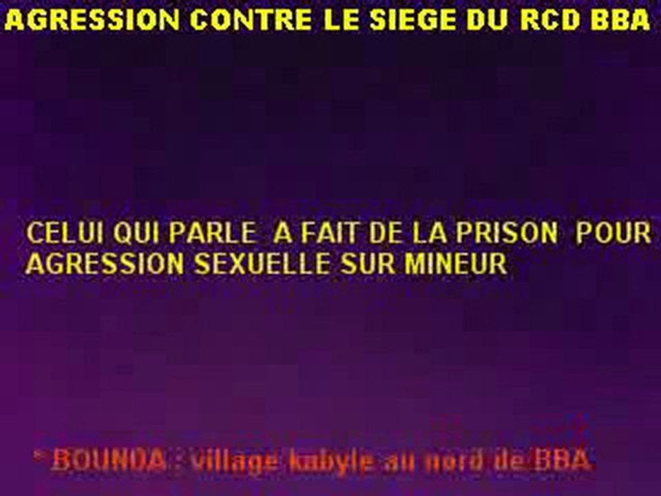 agression contre RCD